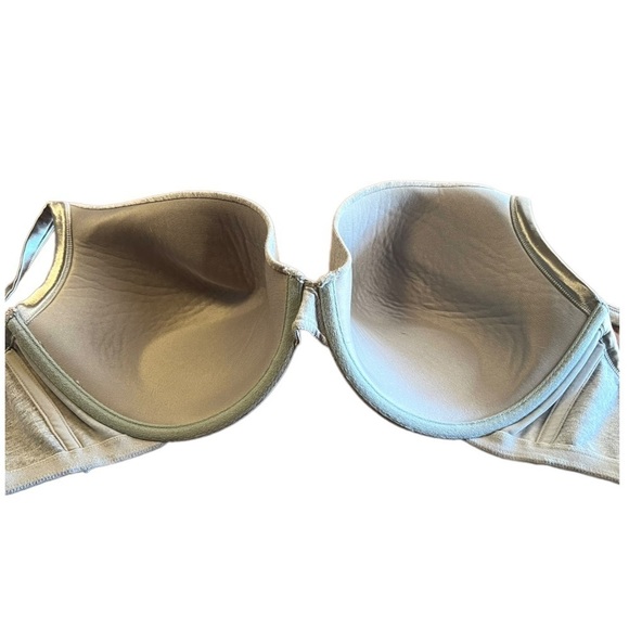 Cacique Gray Heather Padded Underwire Satin Trim Bra 50C - Picture 2 of 6